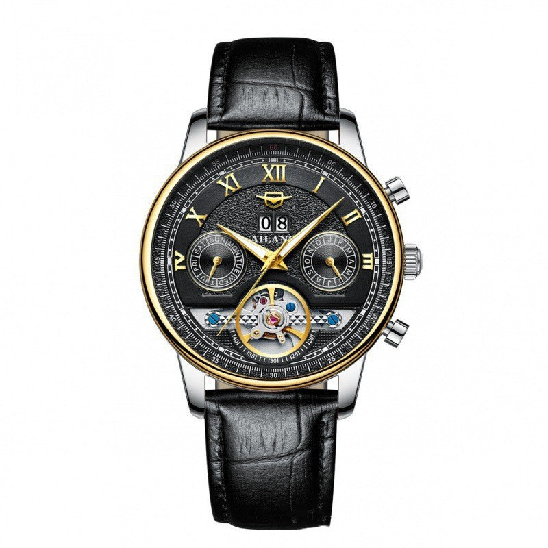 Automatische Mechanische Herrenuhr Sun Moon Stars
