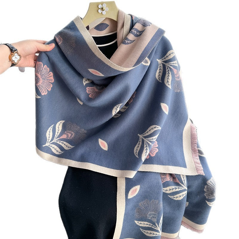 Kaschmir‑ähnlicher Schal mit Blumenmuster – Bild 2 | LuxeStyle