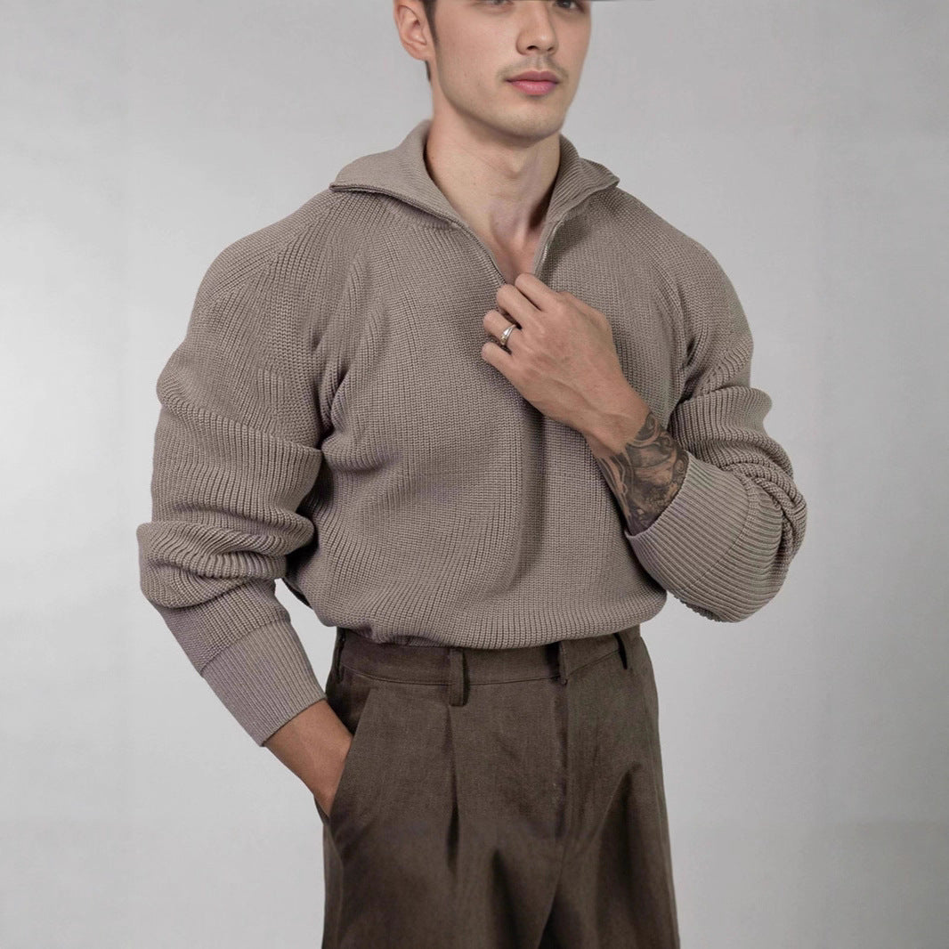 Herren Pullover Hoodie Wollpullover Mantel