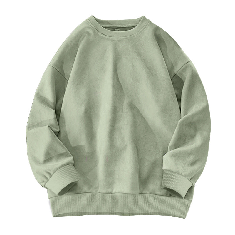 Suede-Fleece Pullover