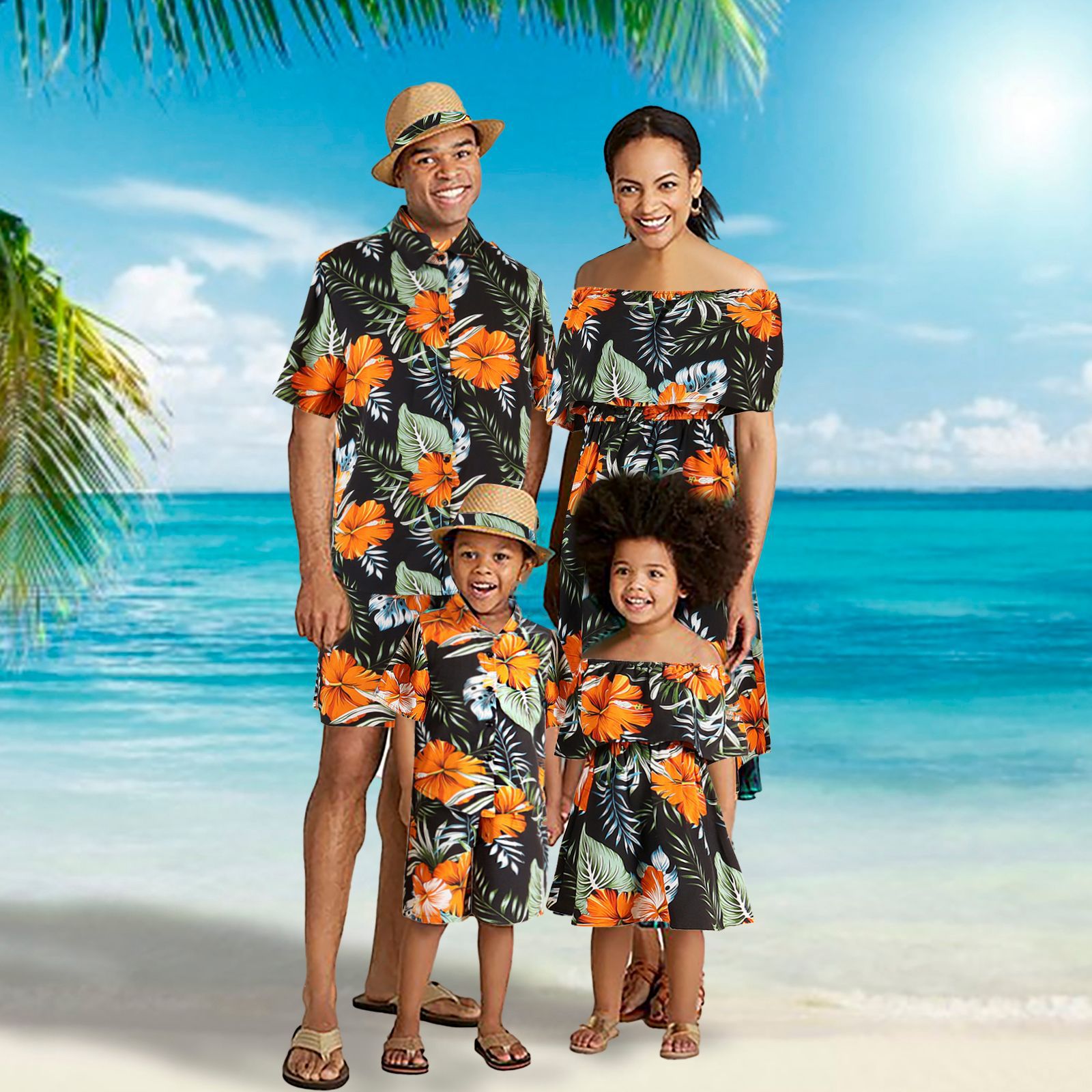 Hawaii Familien-Look für 4 Personen