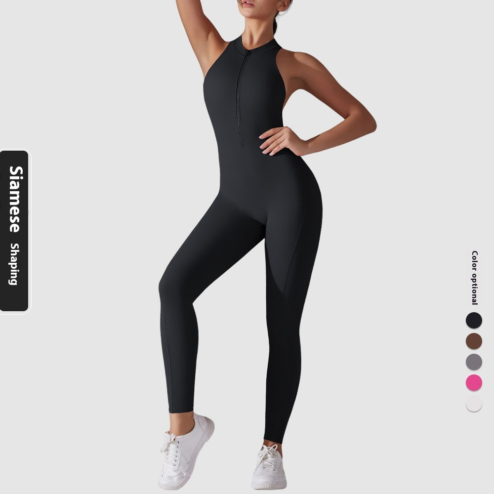 Sportlicher Jumpsuit mit Formeffekt