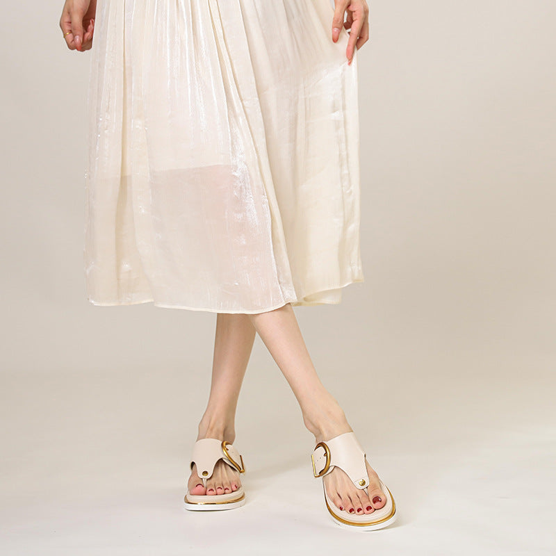 Bequeme, rutschfeste Zehensteg-Sandalen