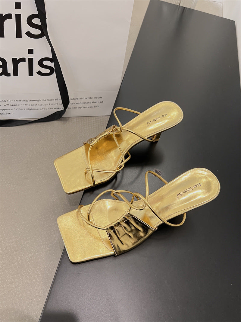 Flip-Toe Stiletto Sandalen – Bild 8 | LuxeStyle
