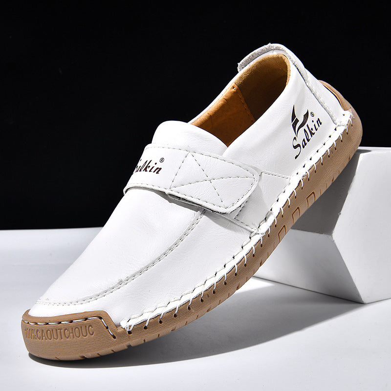 Herren Leder-Halbschuhe mit Handnaht – Bild 9 | LuxeStyle