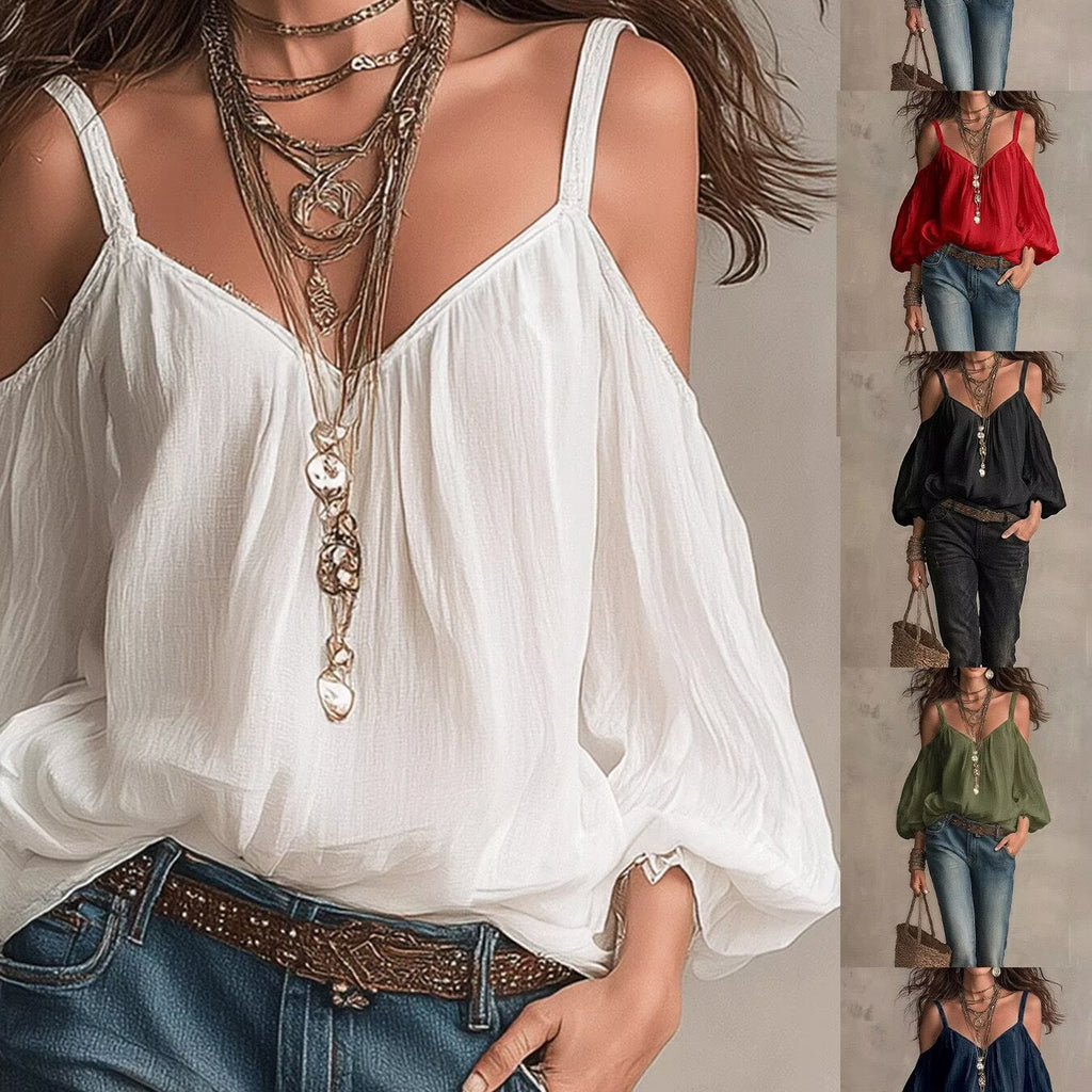Locker sitzendes Langarmshirt für Damen – Ansicht 4