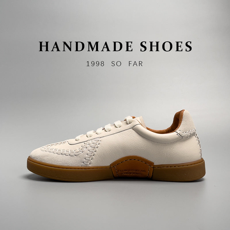 Baseball Low-Cut Leder-Sneaker für Herren