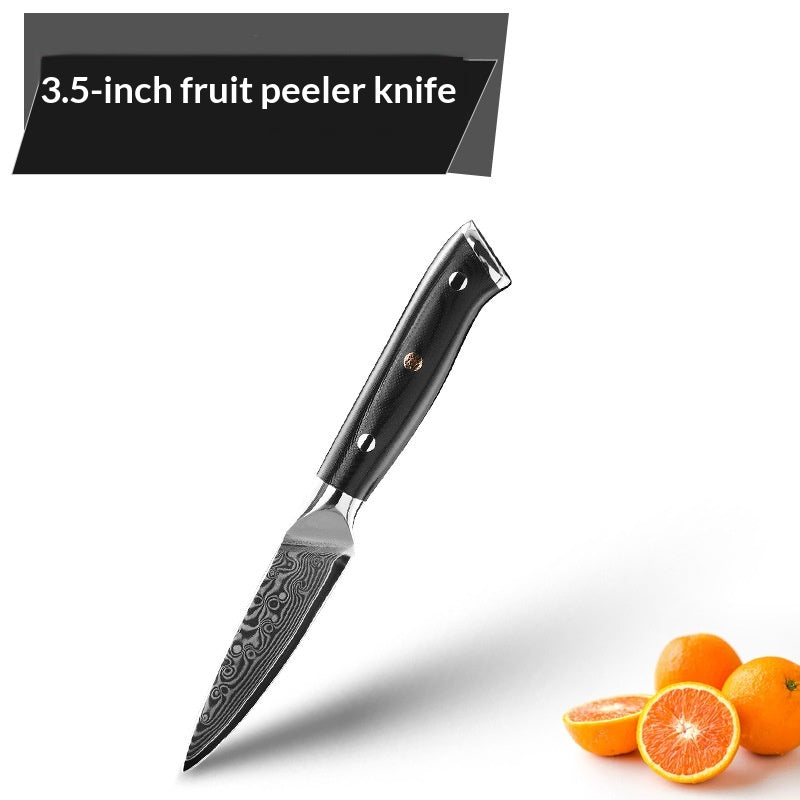 Damast Kochmesser für Fleisch & Gemüse – Ansicht 6