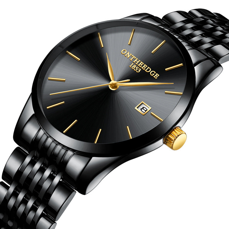 Schlanke Herrenuhr mit Kalenderfunktion – Bild 2 | LuxeStyle