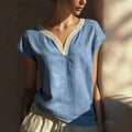 Bohemian Bluse mit V-Ausschnitt – Bild 6 | LuxeStyle