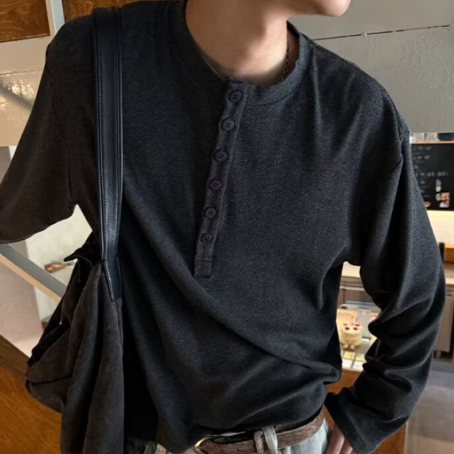 Herren Langarmshirt im Vintage-Stil – Bild 6 | LuxeStyle