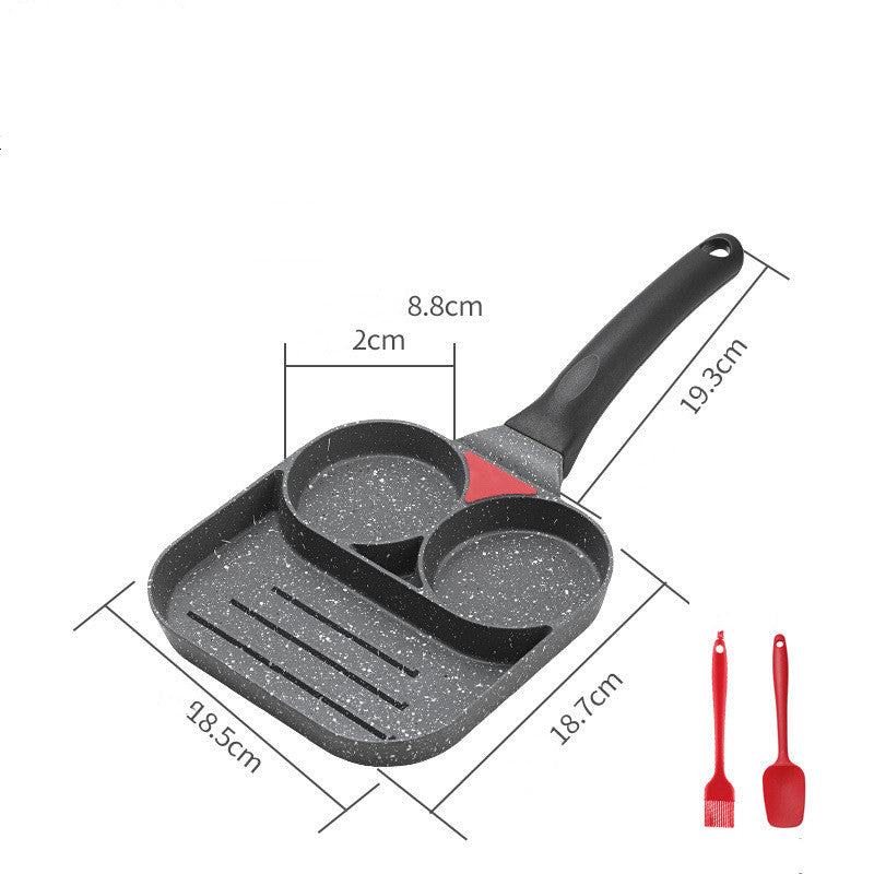 Antihaft-Pfanne mit 4 Mulden für Frühstück | LuxeStyle