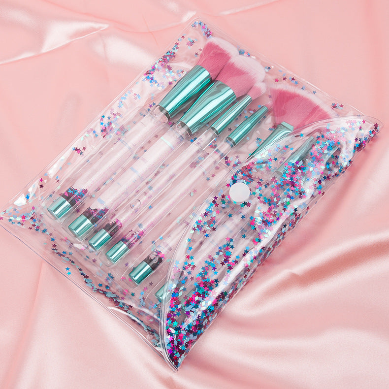 7-teiliges transparentes Make-up Pinselset – Bild 4 | LuxeStyle