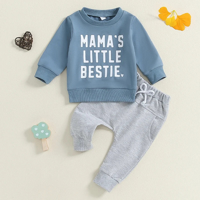 Baby-Sweatshirt und -Hose mit Buchstaben-Print – Bild 4 | LuxeStyle