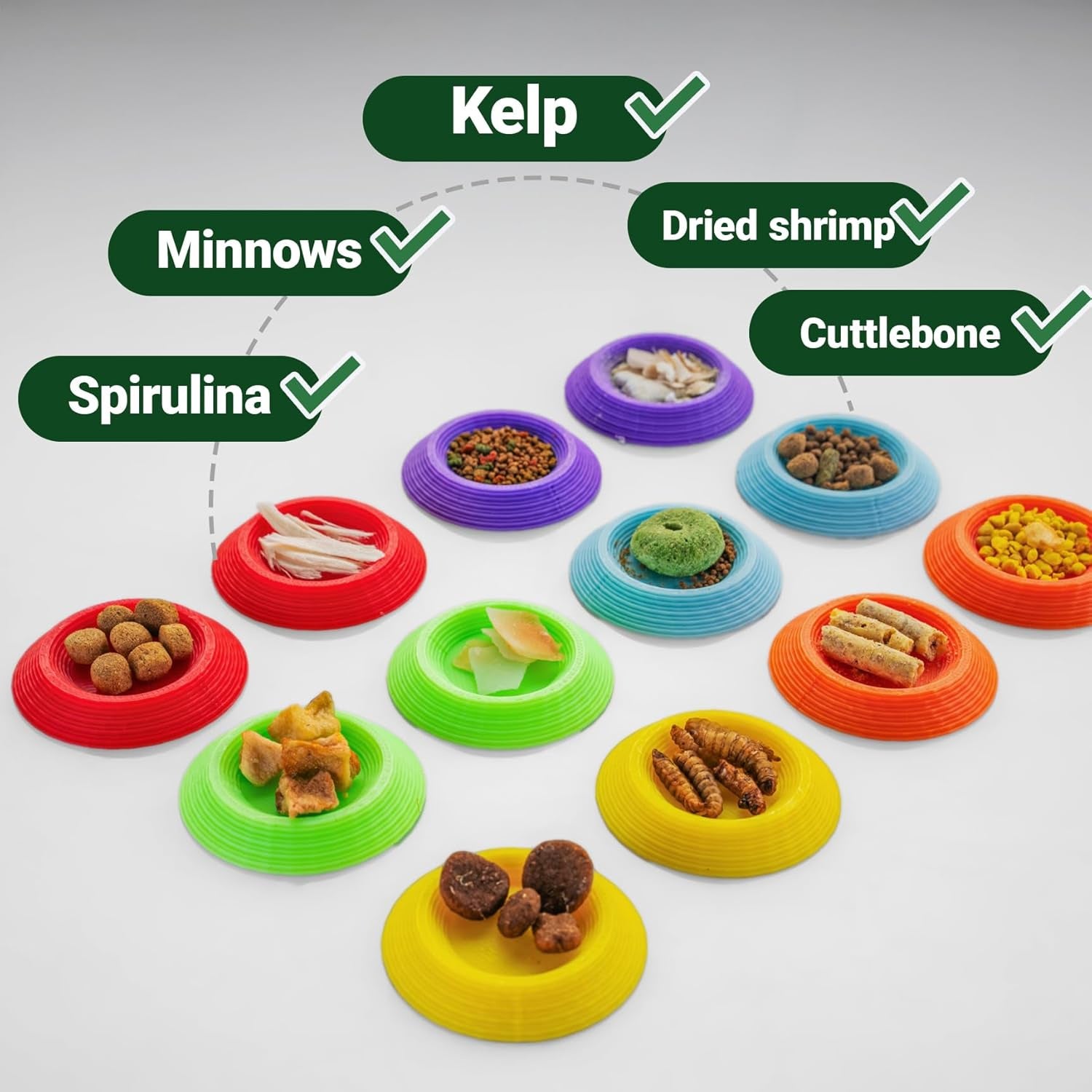 Mini-Futterschalen für Heimtiere, 12er-Set