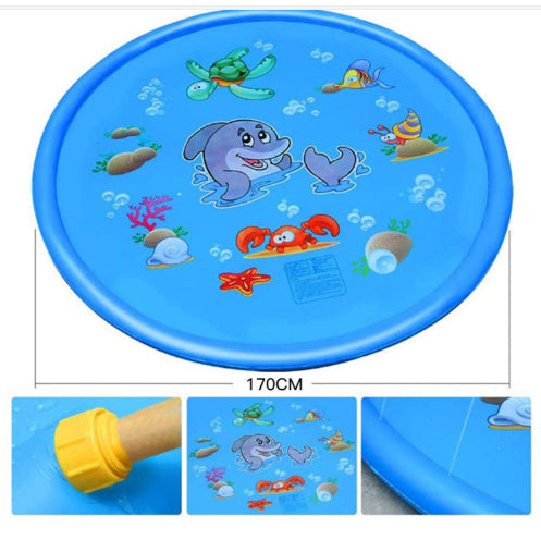 Sprühmatte für Kinder mit Meerestieren