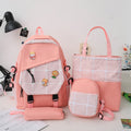 Karierter Rucksack im koreanischen Stil