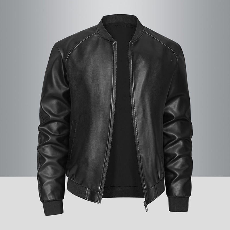 Lederjacke im Korean Style für Herren – Bild 5 | LuxeStyle