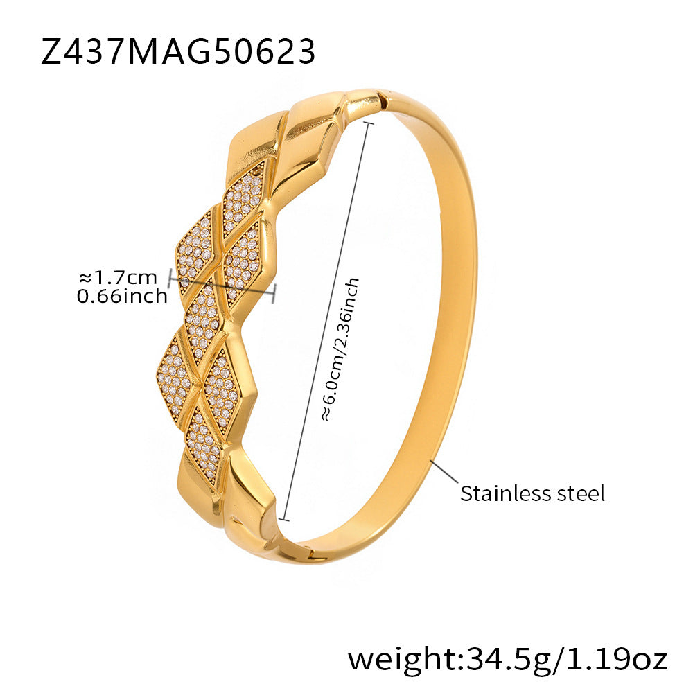 Zirkonarmband aus Edelstahl – Bild 7 | LuxeStyle