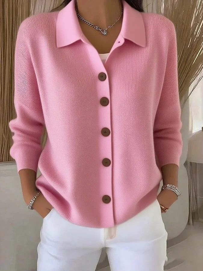 Strick-Cardigan mit Reverskragen für Damen