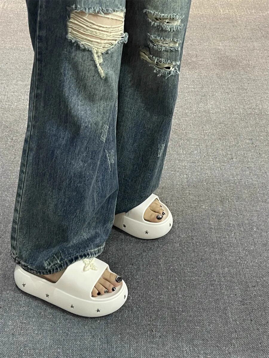 Plateau-Slipper für Damen