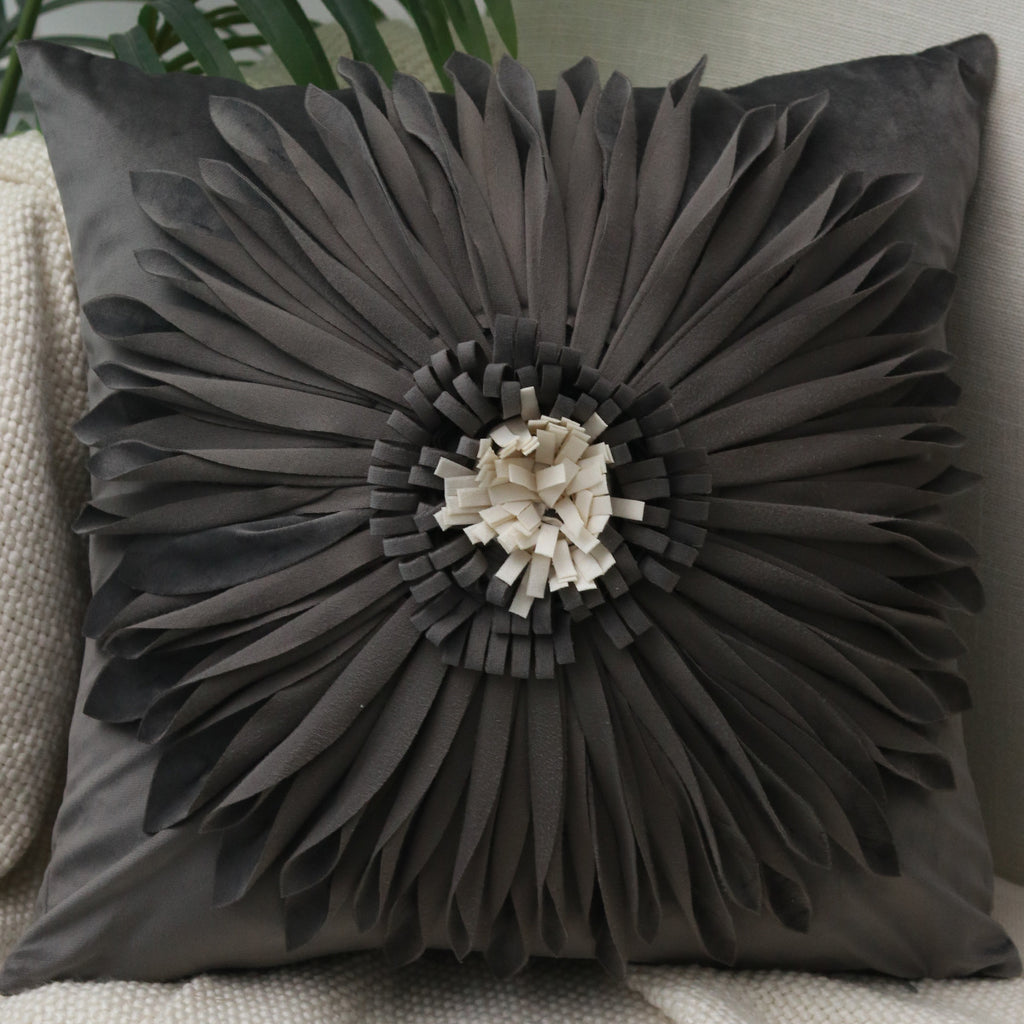 Kissenbezug Chrysantheme, einfarbig