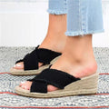 Weite Espadrille‑Sandalen mit Querband – Bild 6 | LuxeStyle