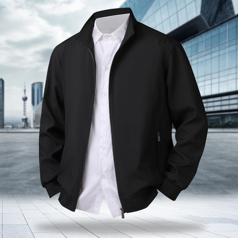 Herren Übergangsjacke Stehkragen Cord Slim Fit