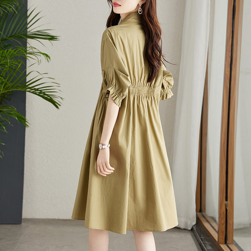 Asymmetrisches Midi-Kleid