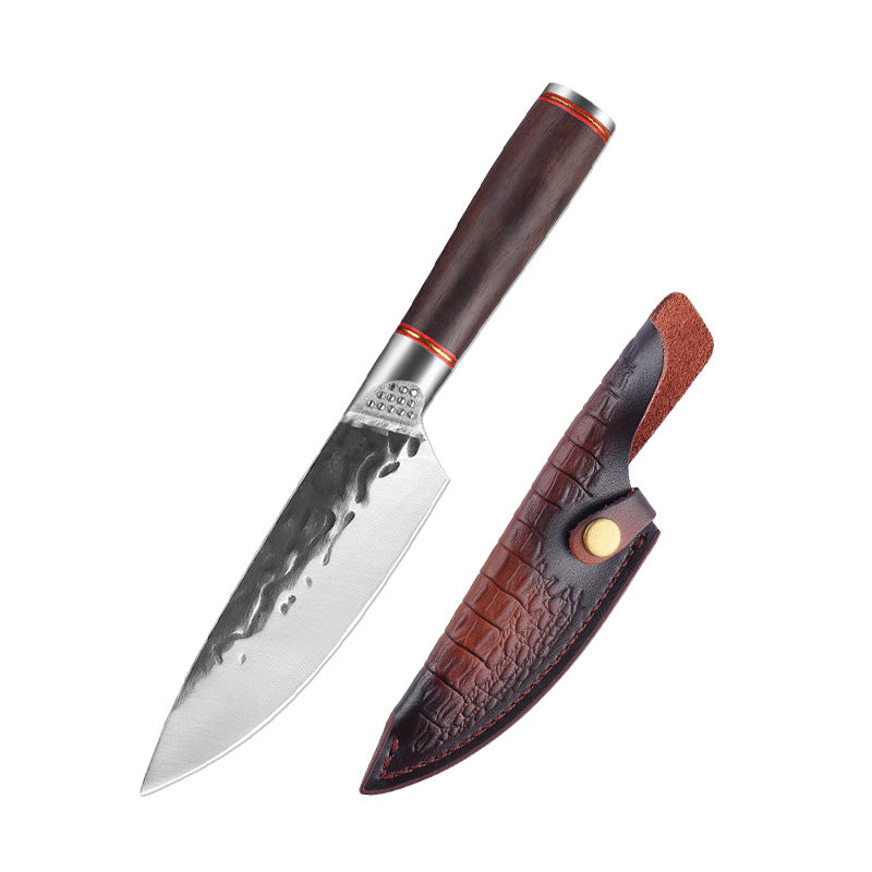 Geschmiedetes Edelstahl-Hackmesser mit Hammerschlag