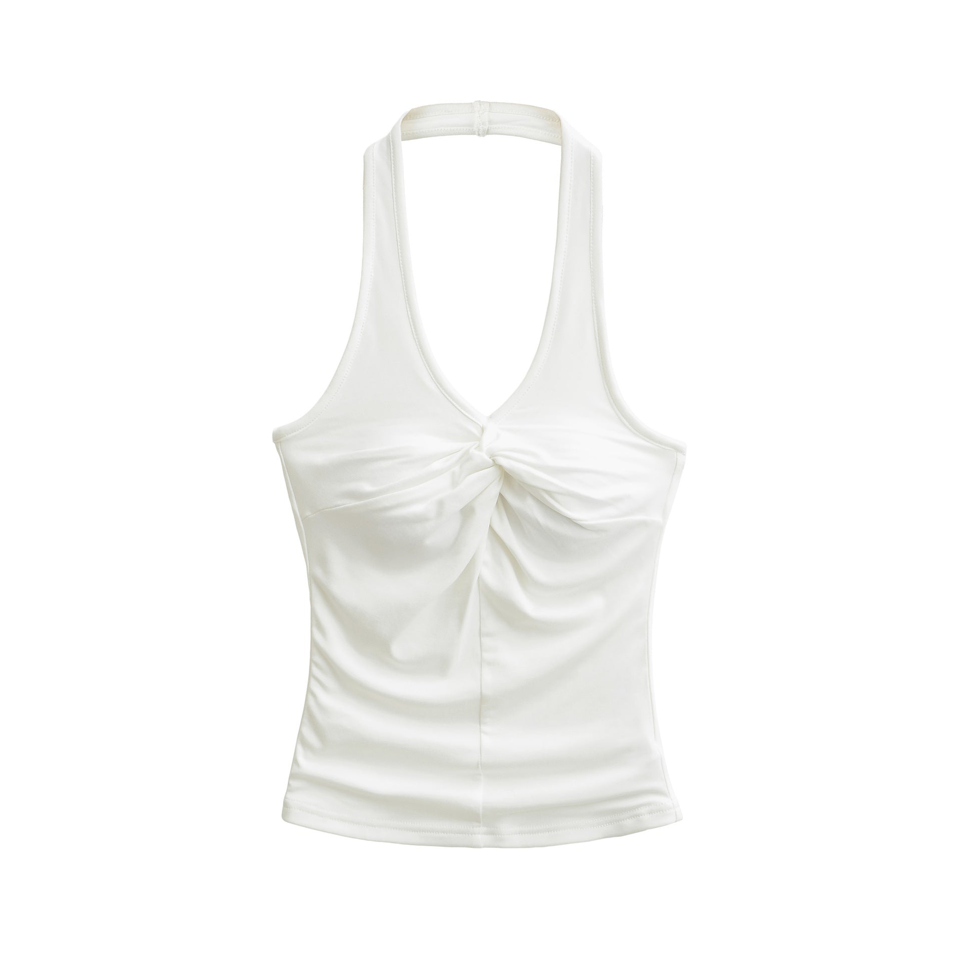 Halter-Neck V-Shirt für Damen