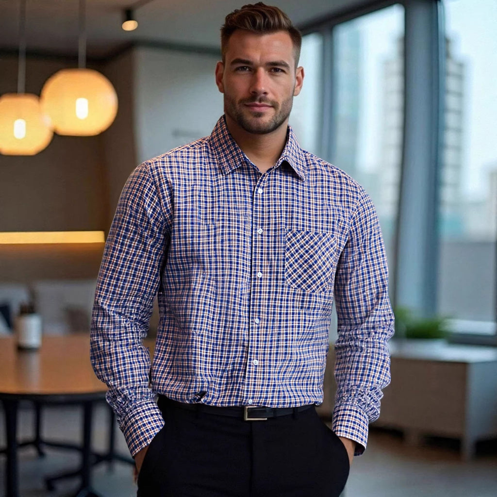 Business-Casual Langarmhemd für Herren – Bild 5 | LuxeStyle