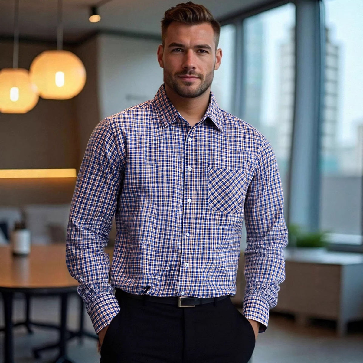 Business-Casual Langarmhemd für Herren – Bild 5 | LuxeStyle