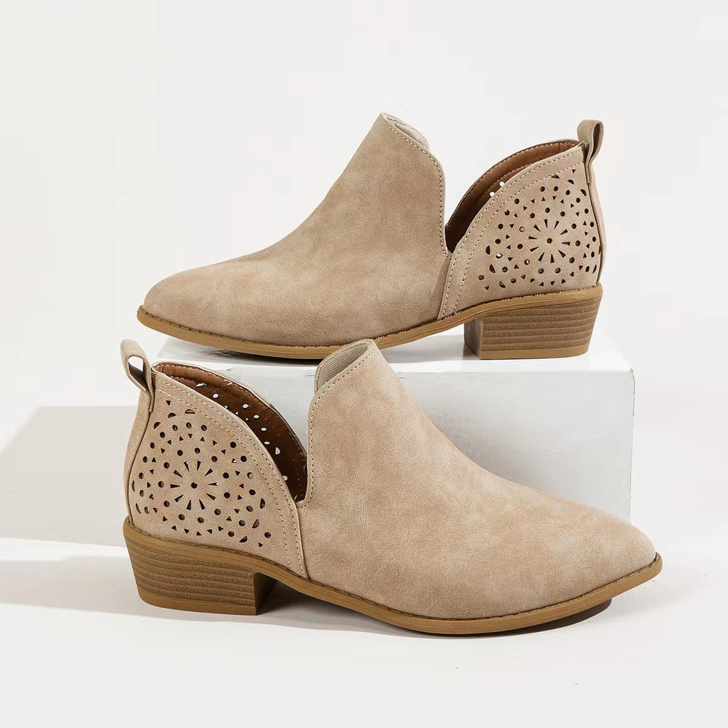 Stiefeletten mit spitzem Zeh und Chunky-Absatz – Bild 4 | LuxeStyle