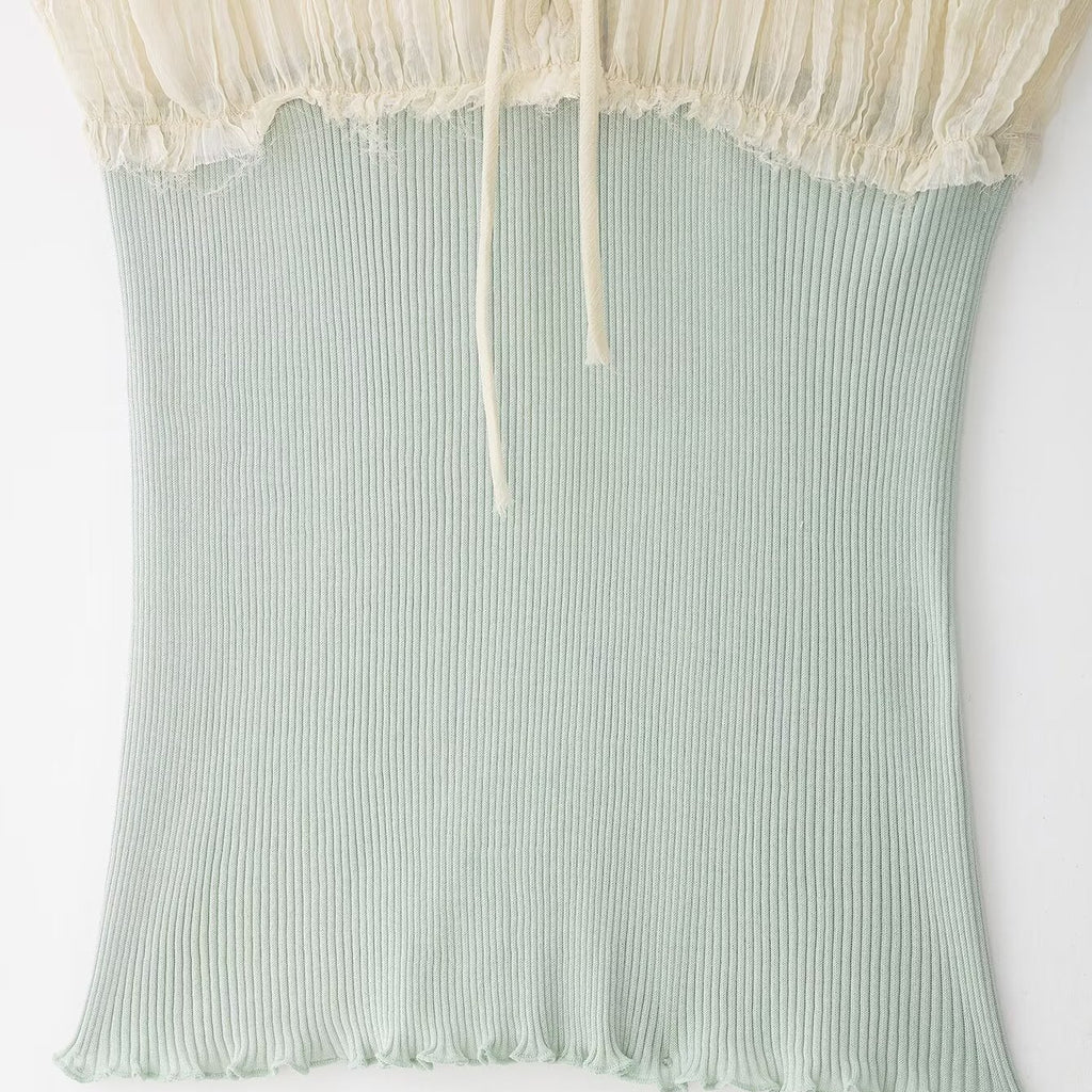 Ärmelloses Colorblock Camisole Top