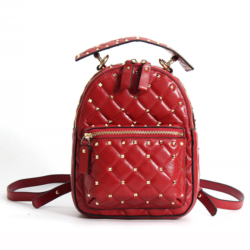 Rückenrucksack aus Leder mit Reissverschluss – Bild 2 | LuxeStyle