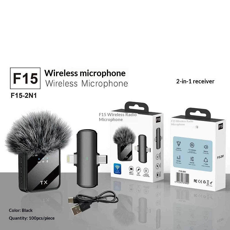 Drahtloses Mini-Lavalier-Mikrofon für Live-Streams – Ansicht 3
