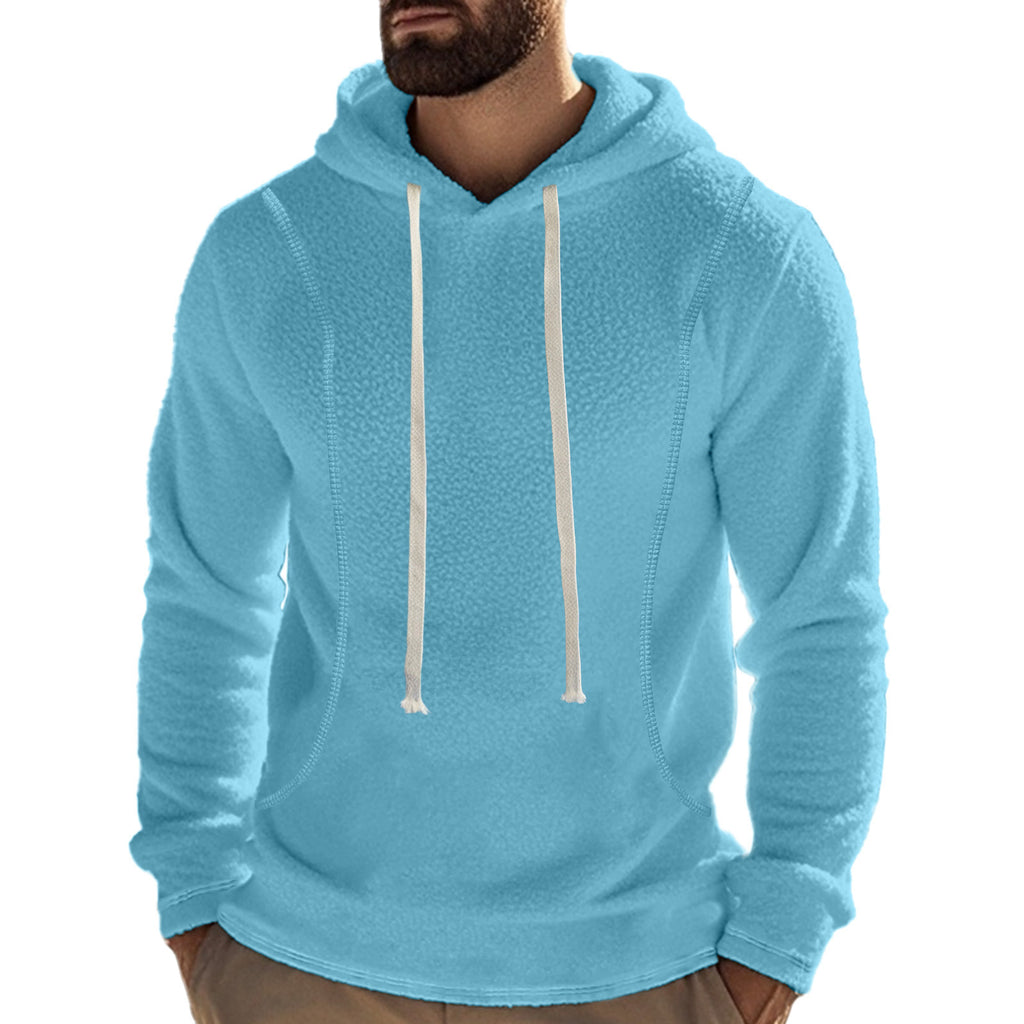 Herren Fleece Hoodie Langarm