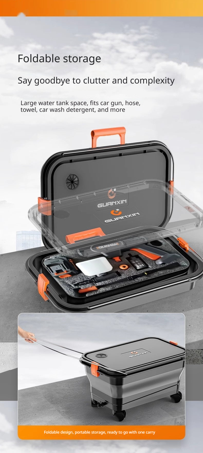 Faltbarer 22L Wassertank für Auto & Outdoor