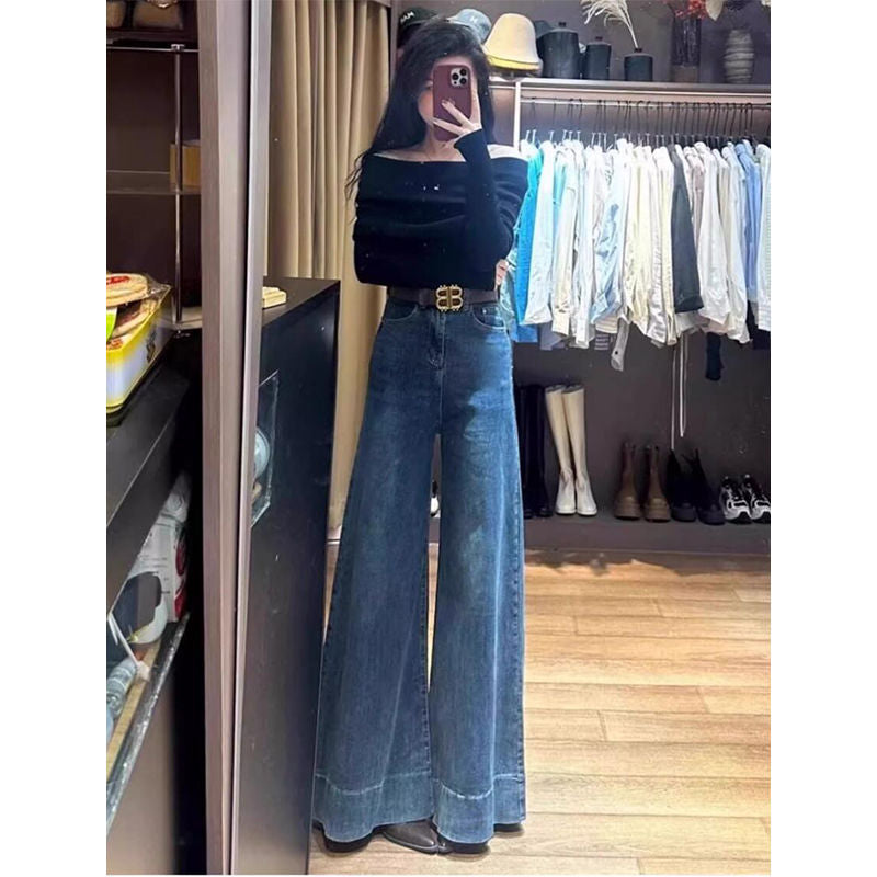 Stretch-Jeans mit weiter Passform