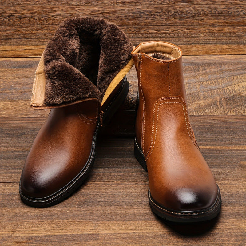 Elegante Herren-Dress Boots mit Reissverschluss