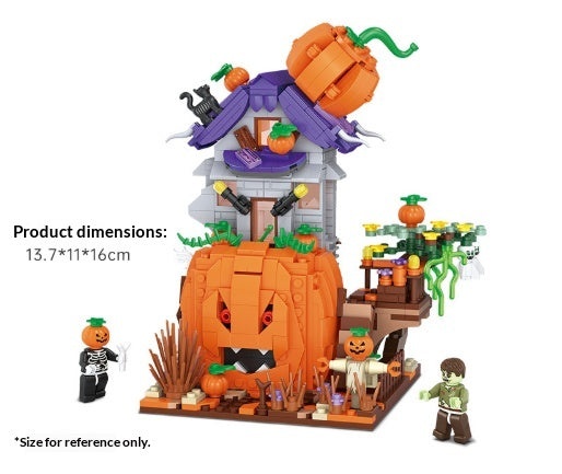 Halloween Cottage Bauklötze – Halloween-Haus-Set | LuxeStyle
