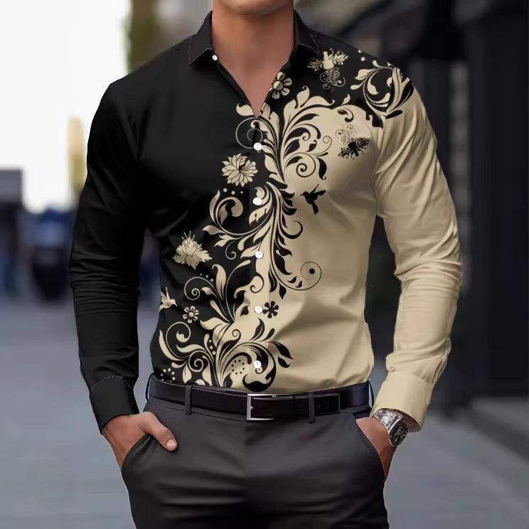 Slim-Fit Hemd mit Muster für Herren – Bild 3 | LuxeStyle