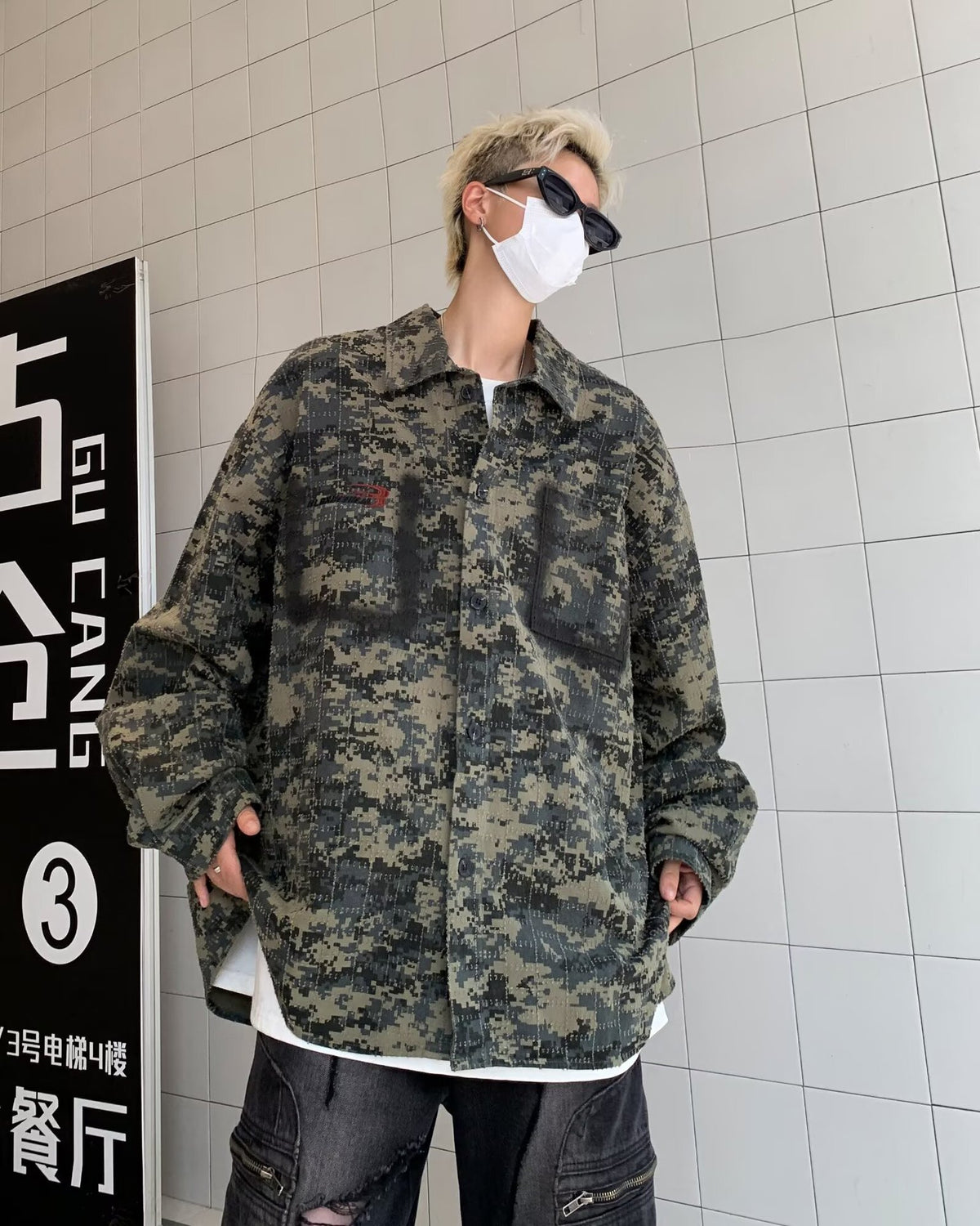 Vintage Camouflage Hemd für Herren – Bild 5 | LuxeStyle