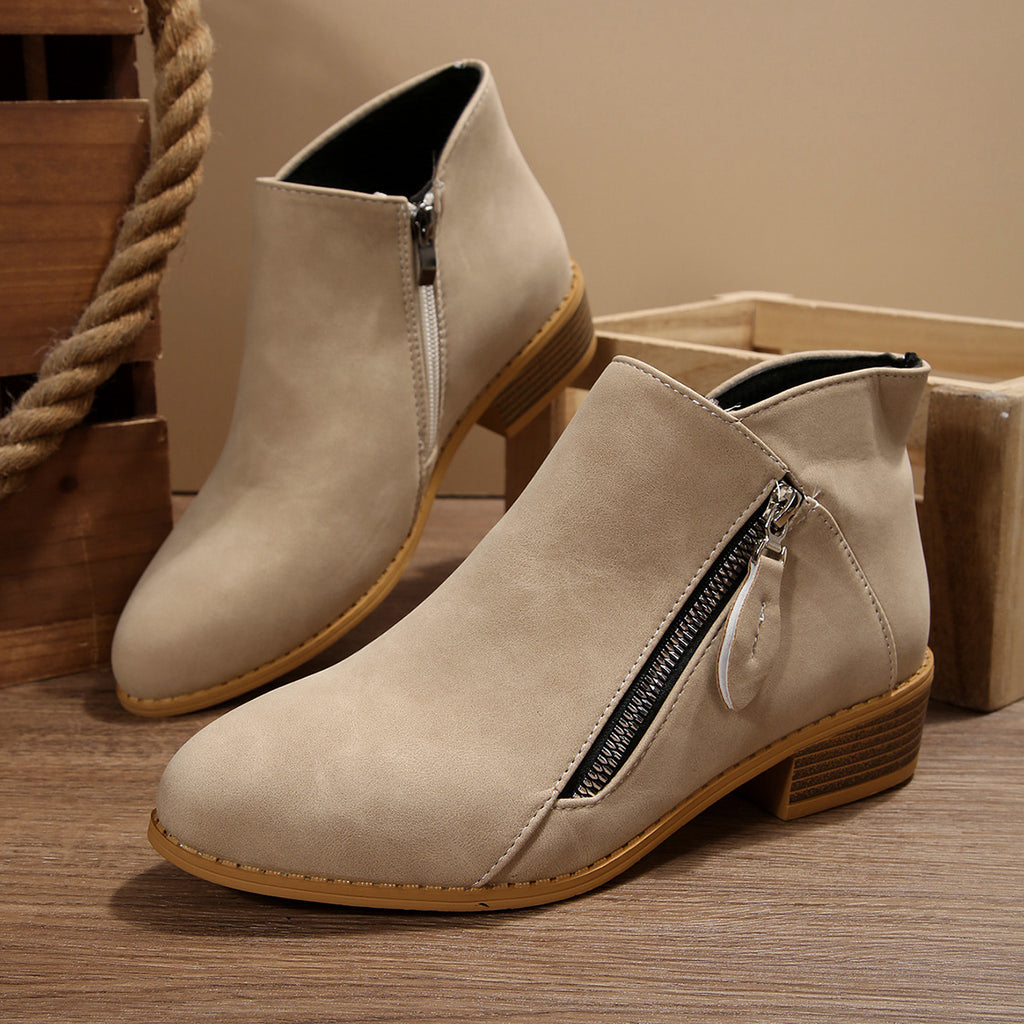 Chunky-Heel Ankle Boots mit spitzer Zehe – Bild 7 | LuxeStyle