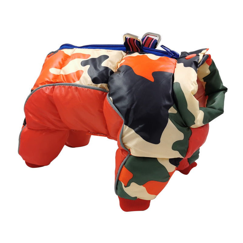 Wasserdichte Hundejacke mit Baumwollfüllung