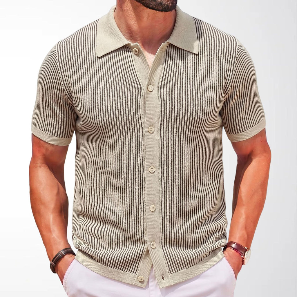 Herren Strickpullover mit Streifenmuster – Ansicht 5
