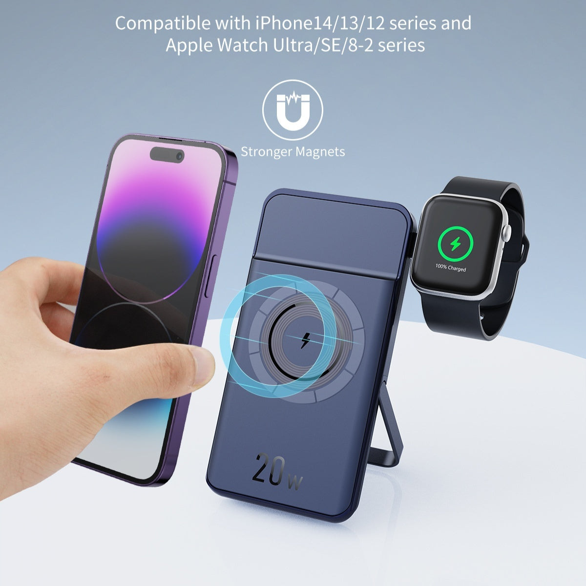Magnetische 3-in-1 Wireless Powerbank
