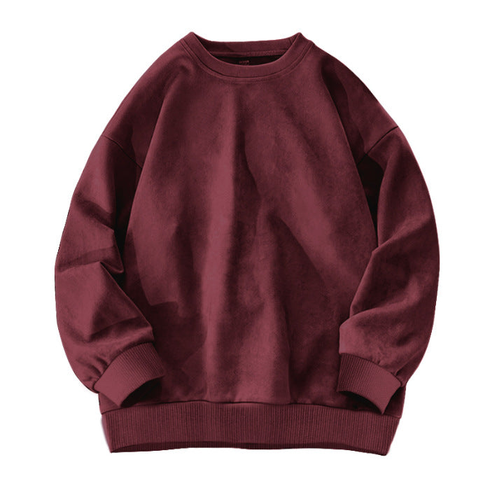 Suede-Fleece Pullover