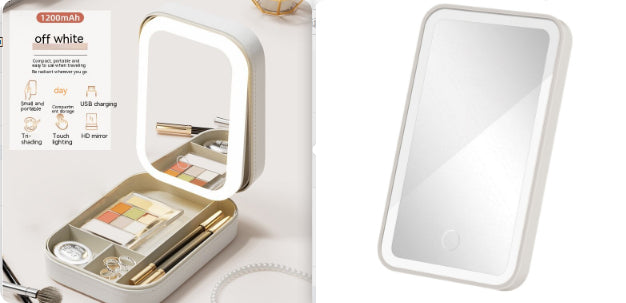 LED-Schminkbox mit Lichtspiegel